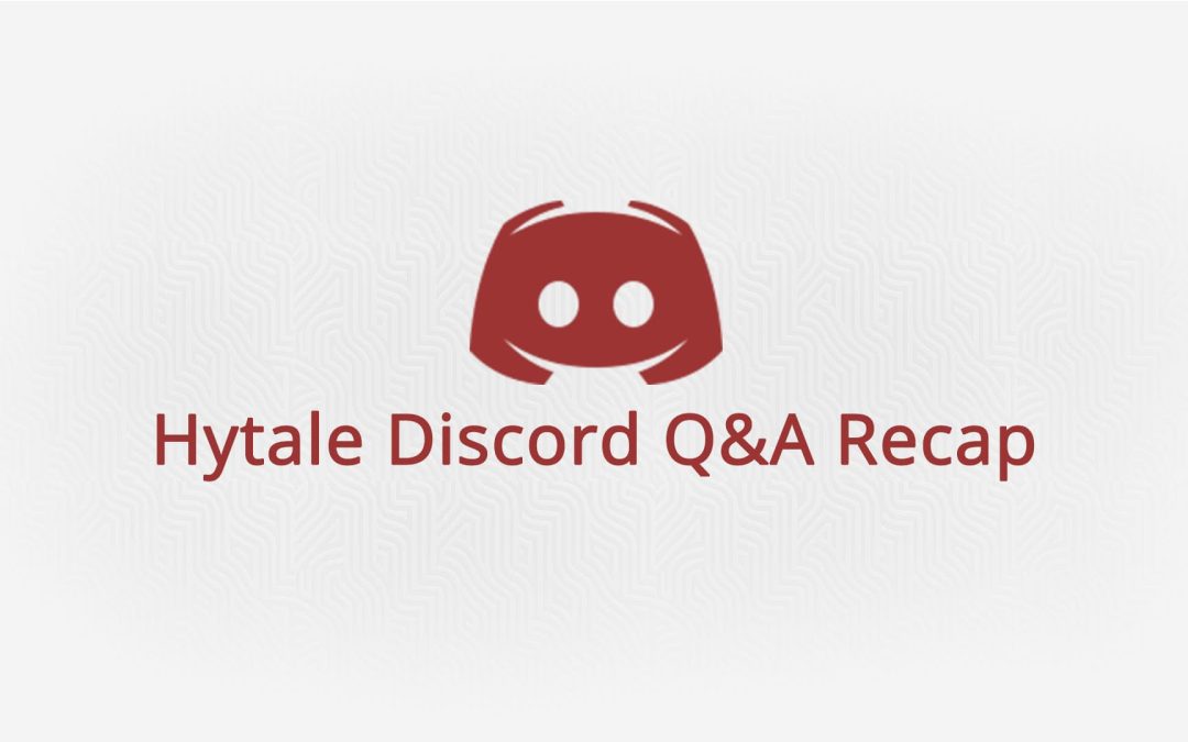 Hytale Discord Q&A Recap